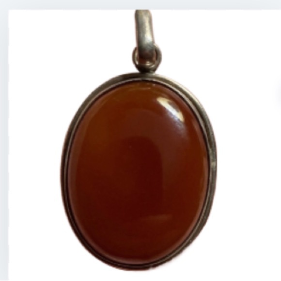 Jewelry - EUC 925 Indian Red Ruby Pendant Size: 2 inches